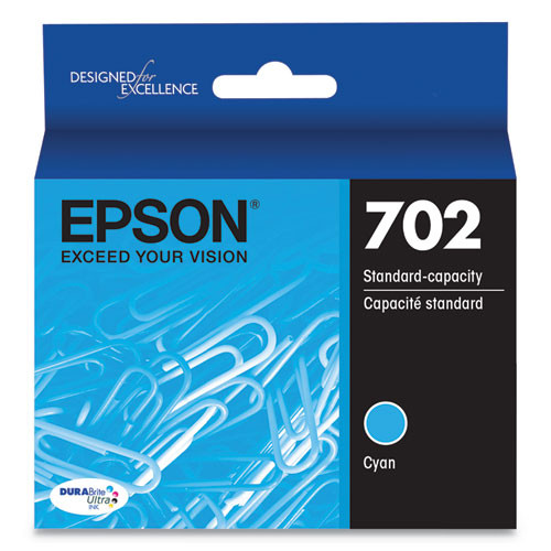 T702220S | Epson® 702 | Original Epson® T702220-S DURABrite Ultra® Ink Cartridge - Cyan
