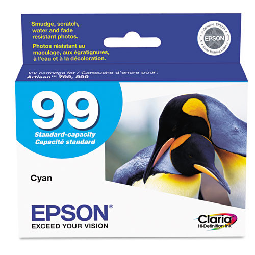 T099220S | Epson® 99 | Original Epson® (T099220-S) Claria® Ink Cartridge - Cyan