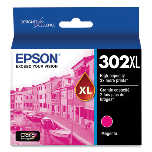 T302XL320S | Epson® T302XL | Original Epson® (T302XL320-S) Claria® High-Yield Ink Cartridge - Magenta