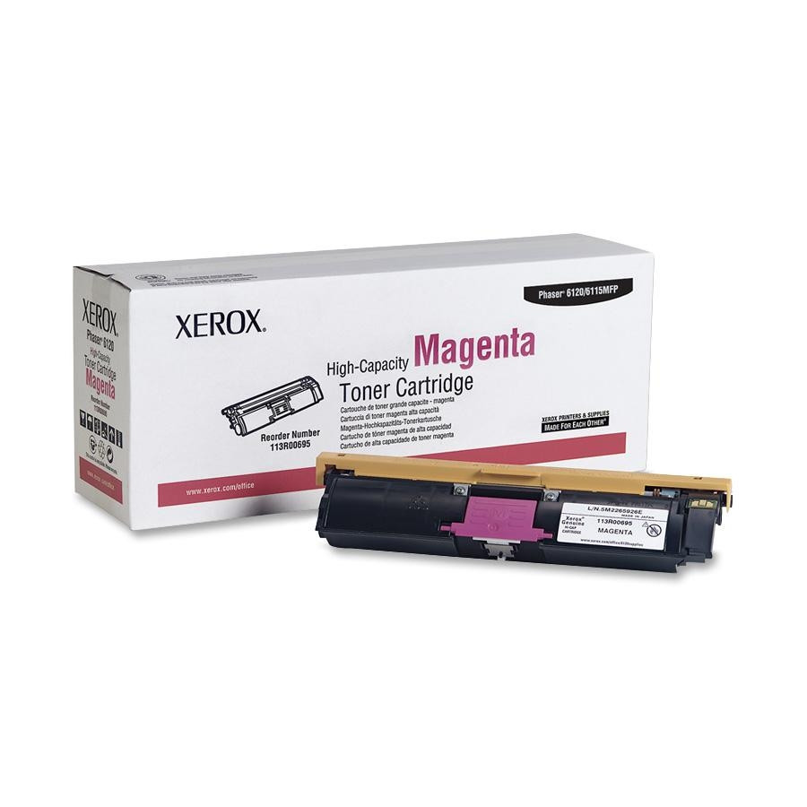 113R00695 | Xerox Phaser 6115/6120 | Original Xerox High-Yield Toner Cartridge - Magenta