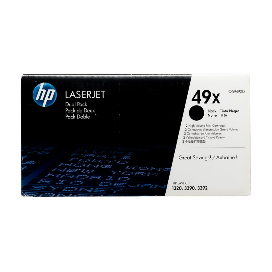 Q5949XD | HP 49X | Original HP High-Yield Dual Pack Toner Cartridges – Black