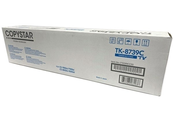 TK8739C | 1T02XNCCS0 | Original Kyocera TK-8739C Toner Cartridge - Cyan