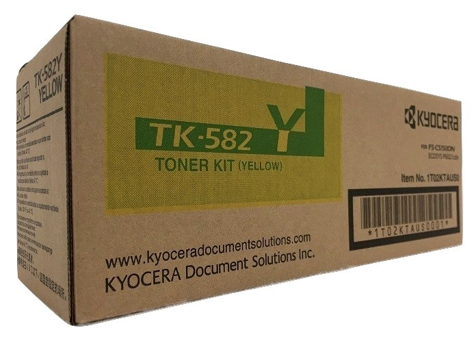 TK582Y | 1T02KTAUS0 | Original Kyocera TK-582Y Toner Cartridge - Yellow