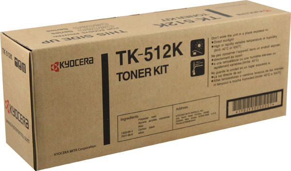 TK512K | 1T02F30US0 | Original Kyocera TK-512K Toner Cartridge - Black
