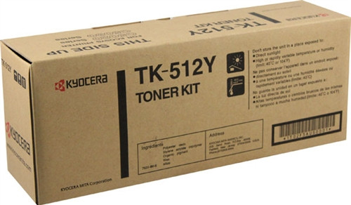TK512Y | 1T02F3AUS0 | Original Kyocera TK-512Y Toner Cartridge - Yellow