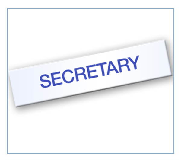 d. Board - Secretary Tag