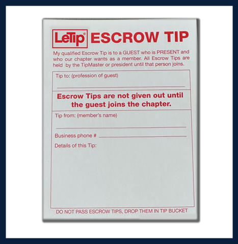  Escrow Tips - 50 Pack