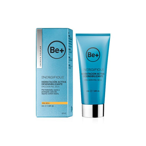 Be + energifique hidratación activa desensibilizante emulsión piel seca SPF 20 40 mL