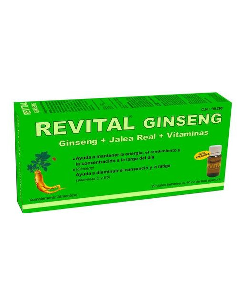 20 viales ginseng revital pharma OTC