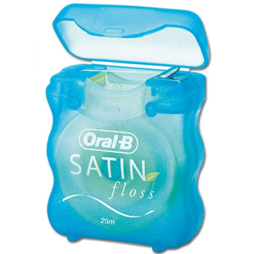 Oral-b seda dental con cera satin floss 25 m