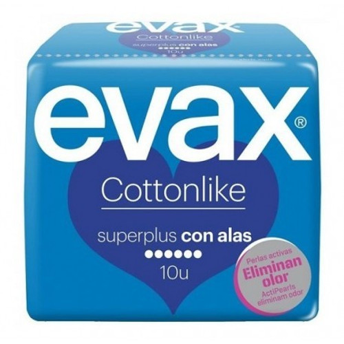 Compresas higiénicas femeninas evax cottonlike superplus 10 compresas