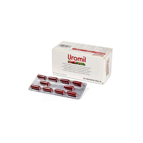 Uromil complemento alimenticio infeCCiones de orina 60 cápsulas