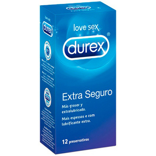 Durex extra seguro easy on 12 UDS