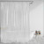 AmazerBath Clear Shower Curtain Liner, Plastic Shower Curtain Liner, Lightweight Shower Liner PEVA, Waterproof Bathroom Shower Curtains with 3 Magnets and 12 Rustproof Grommets, 72x72 Inches