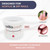 Saint Willo Electric Nail Soaking Bowl acetone proof | Acrylic Nail Remover Kit | Dip Powder Remover At Home | Acetone Soak Off Bowl | 50% faster acrylic soak off, White