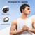 occiam Wireless Earbuds Bluetooth Headphones 96hrs Playback Sport Ear Buds Earphones Over Ear Deep Bass with Earhooks Microphone for Working Out Running Gym TV Listening (Black)