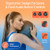PocBuds Wireless Earbuds Bluetooth Headphones 110Hrs Playback Sports Ear Buds with 2200mAh Charging Case & Dual Power Display Over-Ear Stereo Bass Earphones with Earhooks for Running Workout Black