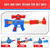 YEEBAY Shooting Game Toy for Age 6, 7, 8,9,10+ Years Old Kids, Boys - 2pk Air Guns & Shooting Target & 24 Foam Balls - Ideal Gift - Compatible with Toy Guns