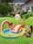 EVAJOY Inflatable Kiddie Pool, 101” x 57” x 24” Play Center with Detachable Slide for Children, Sprinkler, Ball Pit for Indoor Usage, Easy Setup for Garden, Backyard