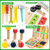 Bravmate Toddler Tool Set with Portable Tool Box & DIY Stickers, Wooden Kids Tool Sets for Boys Girls Age 2-4, STEM Montessori Educational Preschool Toys, Birthday Gifts for 3+ Years Old