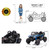 TOBBI 12V Kids Ride on Car, Electric Off-Road UTV Truck with Forward and Reverse Functions, Double Open Doors, Safety Belt, Horn, Music, and Lights for Kids Aged 3-5 Years (Blue)
