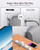 2 Pack Power Strip Surge Protector - 6 Outlets 4 USB Charging Ports, 5Ft Braided Extension Cord, Flat Plug, Overload Protection, Wall Mount for Home Office, Dorm Room Essentials
