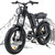 Riding'times 1500W Winter Moped Style Ebike, 20 Inch Fat Tire Electric Bike, Up to 28MPH & 75 Miles, 6-Layer Full Suspension, 15.6AH Removable Battery, Mountain Snow E Bike
