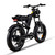 Riding'times 1500W Winter Moped Style Ebike, 20 Inch Fat Tire Electric Bike, Up to 28MPH & 75 Miles, 6-Layer Full Suspension, 15.6AH Removable Battery, Mountain Snow E Bike