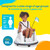 Kidzone Smart Bumper Car for Toddler & Kids, 12V 2-Speeds Electric Ride On Bumping Toy Gifts W/Remote Control, APP Control, LED Lights, Bluetooth, 360°Spin and DIY Sticker, ASTM Certified, White