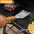 PURPLEBIRD Grill Utensils Set with Brush, 5pc Tools BBQ Set with Bag Apron, Heavy Duty Barbecue Tools Set with Long Wood Handle, Stainless Steel Grilling Accessories for Outdoor Grill, Gift for Dad
