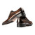 GIFENNSE mens Leather Oxford Dress Shoes Formal Lace Up Modern Shoes 10US Dark Brown