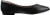 Amazon Essentials Women's Pointed-Toe Ballet Flat, Black Faux Leather, 9 Wide