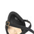 DREAM PAIRS Pointed Toe Low Wedge Heeled Ankle Strap Flats Shoes for Women Dressy Comfortable, Casual Slip-on Dress Shoes for Business Office and Work,Sdfa2402w,Black-Nubuck,Size 9