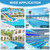 OMKSIH Skimmer Guard Kit Pool Skimmer Screen Guard Cover Swimming Pool Skimmer Net Leaf Shield Net for Inground or Above Ground Debris Removal Easy Assembly Skimmer Guard for Cleaning Floating Debris