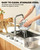 Cat Water Fountain Stainless Steel 74oz/2.2L with 6 Filters & 6 Sponges
