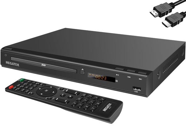 MEGATEK Region-Free DVD Player for TV with HDMI & 1080P Upscaling