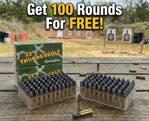 2 Free Boxes of Remington Thunderbolt  .22 LR High Velocity Ammo