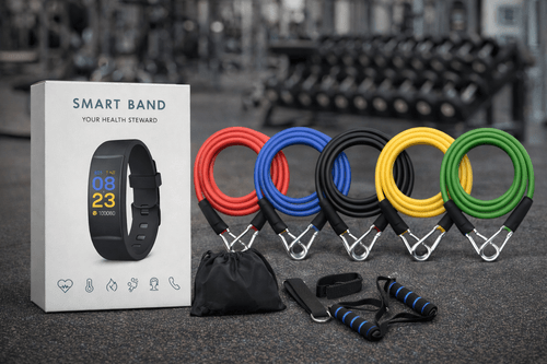 FREE GIVEAWAY: Exercise Tube Training Set + Fitness Smart Watch