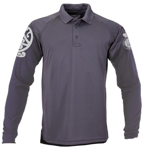 5.11 Performance Polo L/S Charcoal - PS branded – Men's