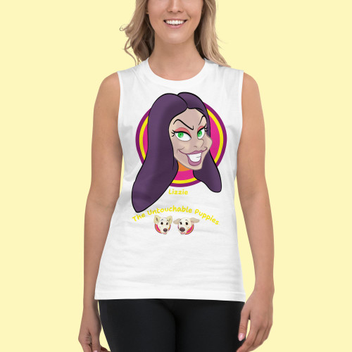 Unisex Muscle Shirt / Character face / Lizzie