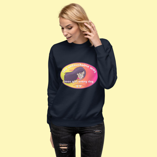 Unisex Premium Sweatshirt / Lizzie / boss girl every day