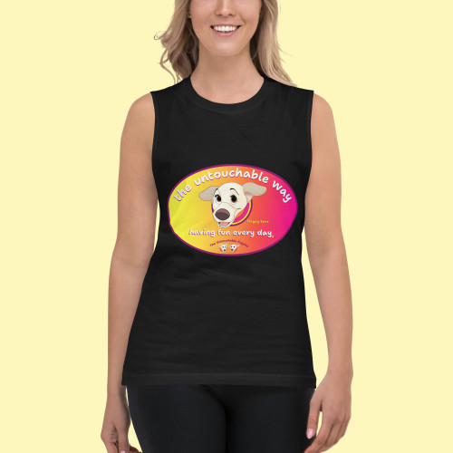 Unisex Muscle Shirt / Floppy Ears / having fun every day