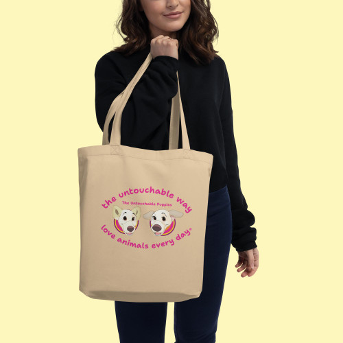 Eco Tote Bag / Floppy Ears and Curly Tail / love animals every day 2