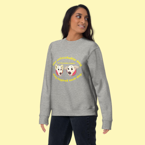 Unisex Premium Sweatshirt / Floppy Ears and Curly Tail / stay inspired each day 2