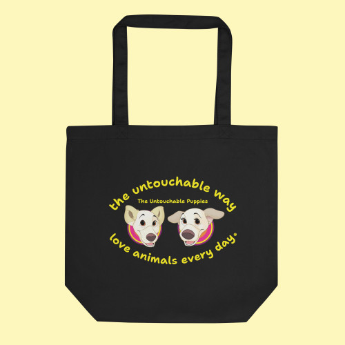 Eco Tote Bag / Floppy Ears and Curly Tail / love animals every day 3