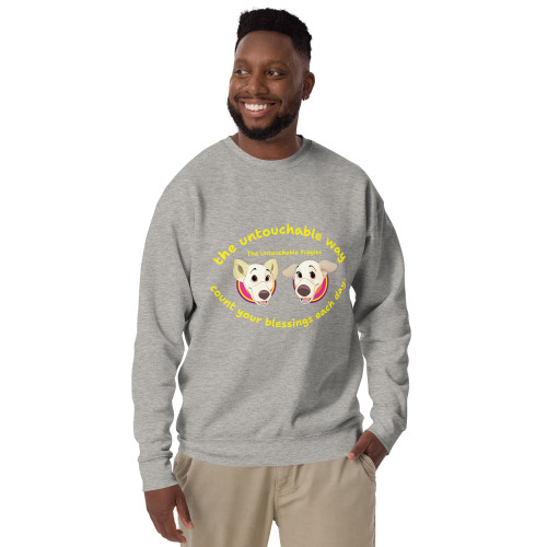 Unisex Premium Sweatshirt / Floppy Ears and Curly Tail / count your blessings 2 / DTFlex