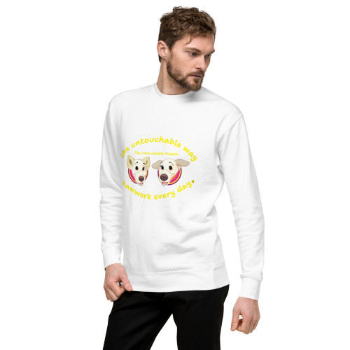 Unisex Premium Sweatshirt / Floppy Ears and Curly Tail / teamwork every day 2 / DTFlex