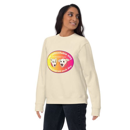 Unisex Premium Sweatshirt / Floppy Ears and Curly Tail / stay inspired each day / DTFlex