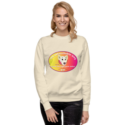 Unisex Premium Sweatshirt / Curly Tail / choose the right path today / DTFlex