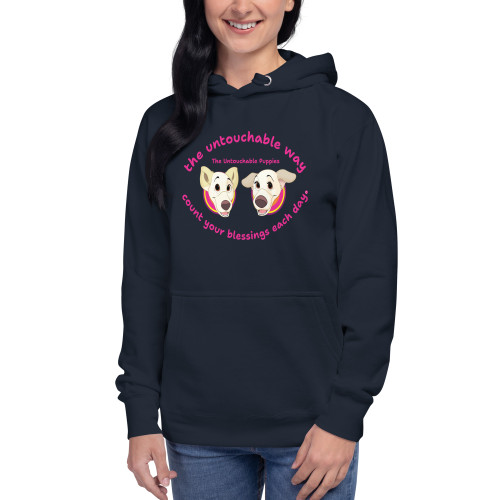 Unisex Hoodie / Floppy Ears and Curly Tail / count your blessings each day 3 / DTFlex